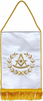 Masonic Grand Past Master Mason Table Banner Hand Embroidered - 10 Pieces • $149.99