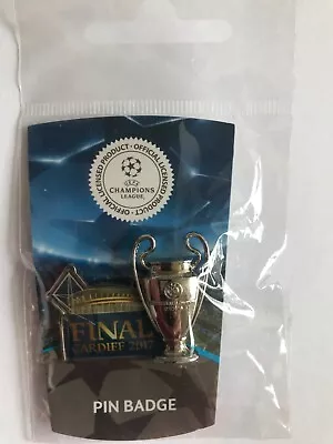 Pin Badge - UEFA CHAMPIONS LEAGUE FINAL CARDIFF 2017 - Real Madrid V Juventus • £13.99