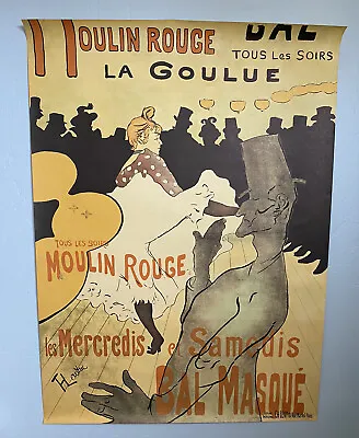 Moulin Rouge La Goulue - Lautrec - Vintage Art Poster - French Theatre - 24x33 • $39.99