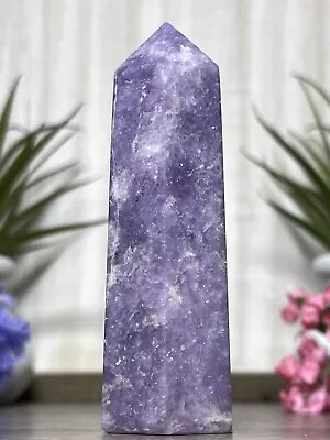 LEPIDOLITE TOWER 💜 Purple Mineral Mica Stone Crystal Chakra Reiki Witch Point • $28.50