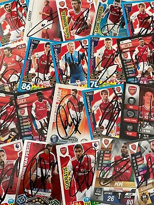 Match Attax Shoot Out And Other ARSENAL SIGNED CARDS • £2.49