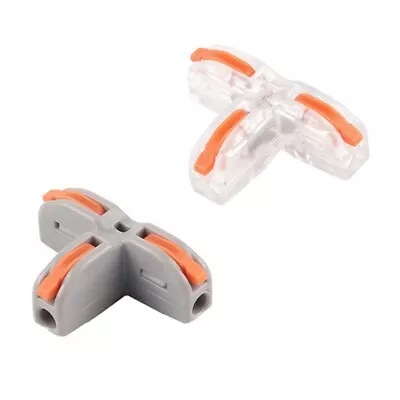 3-way Wire Connectors Push-In Terminal Block Cable Splitter Led Light Connectors • £4.88