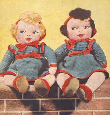 Knitting Pattern- Vintage Rag Doll Knitting Pattern In 3 Ply • £2.15