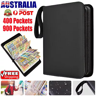 400/900 Cards Binder 4/9 Pocket Zip Trading Card Album Folder Case Collectors • $39.95