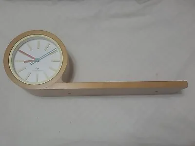 Michael Graves Design Maple Wood Bookshelf Clock Bookend Works • $50