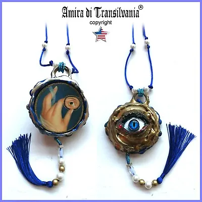 Blue Eye Protection Magic Talisman Jewelry Woman Amulet Pendant Charm Necklace • $144