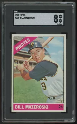 1966 Topps Bill Mazeroski #210 SGC 8 • $66.99