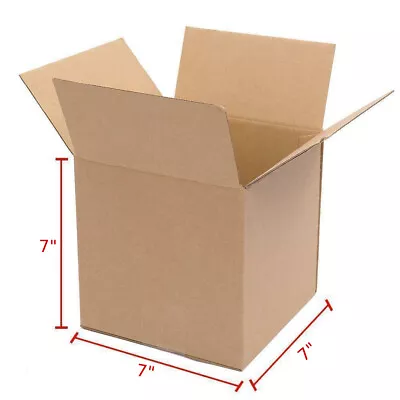 100 7x7x7 PREMIUM Cardboard Paper Boxes Mailing Packing Shipping Box • $45.99