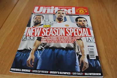 Inside United September 2008 Official Manchester United Magazine - Collectable • £1.99