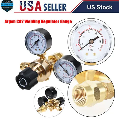 CGA580 Argon CO2 Regulator Gauge Flow Meter For Mig Tig Welding Gas Welder • $27.99