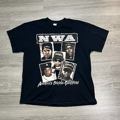 NWA T-Shirt Men XL Short Sleeve Black RARE America’s Original Gangsters Crewneck • $44.99