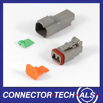 $34.70 • Buy 5X Deutsch DT 2-way 2 Pin Electrical Connector Kit #DT2Nx5