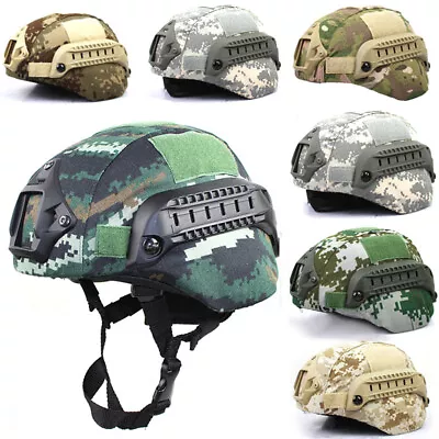 Tactical Military Helmet Cover For Fast MH PJ BJ Helmet Airsoft Army CS Helmet • £5.87