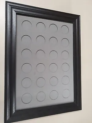 Display Frame For Coins O/A Size Is  11  X 14 ..( 24 X 32mm Holes ) • £17