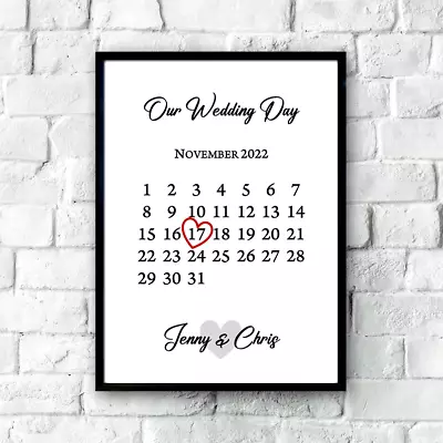 1st Wedding Anniversary Gift PAPER One Year As Mr&Mrs Personalised Couples Gifts • £2.99