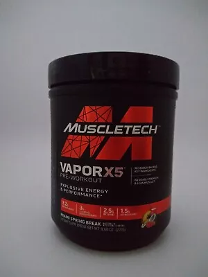 Lot Muscletech Vapor X5 Pre-Workout 9.6 Oz X 3 Bottle Lot  Miami Spring Break • $60