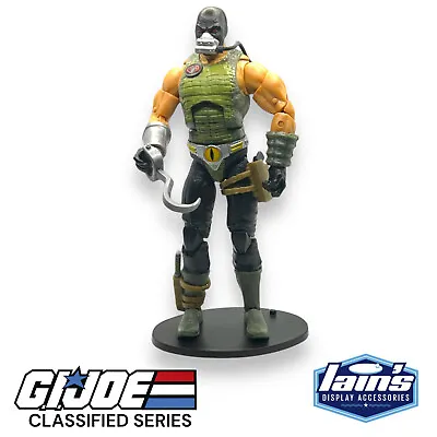 10 X GI JOE CLASSIFIED SERIES - 6 Inch Action Figure Stands - Multi-peg - BLACK • $20.50