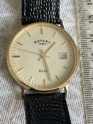 Rotary Elite 18kt Solid Gold  Man Watch Hallmark For 18ct .750 Solid Gold • £450