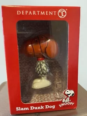 Department 56 Slam Dunk Basketball Snoopy Figurine/Approx 2.5  T (FREE SHIPPING) • $13.99