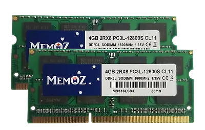 8GB (2x4GB) RAM For Apple Macbook Pro IMac MacMini 2011 2012 2013 2014 DDR3L  • $26