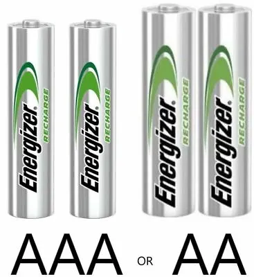 Energizer AA AAA Rechargeable Batteries 500 700 800 2000 2300 MAh Pre Charged • £4.19