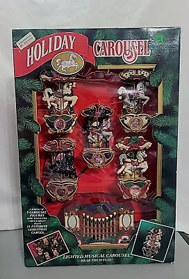 Mr. Christmas Lighted Musical Holiday Carousel Vintage • $74.99