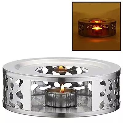 Stainless Steel Teapot Warmer Metal Teapot Heater With Tealight Holder Stainless • $18