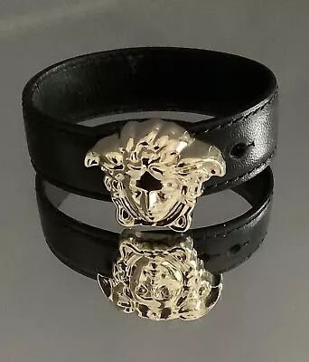 Versace Womens Medusa Leather Bracelet 🇺🇸 • $350