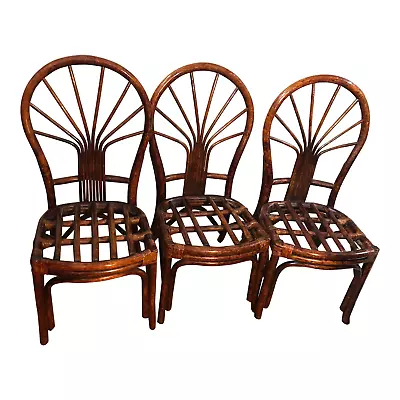 Mid 20th Century Bamboo Chairs - 3 Pieces • $299