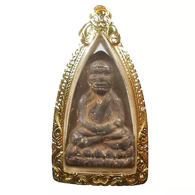 Great Lp Tuad Old Thai Pendant Amulet Very Real Rare !!! • $5.50