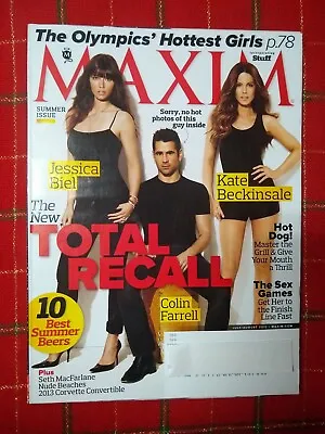 Maxim Magazine #175 July August 2012 Jessica Biel & Kate Beckinsale • $5