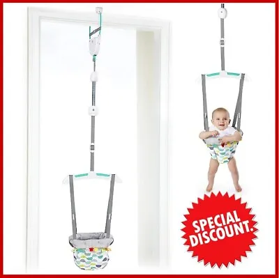 Bright Starts Baby Door Jumper Swing Bouncer Adjustable 6 Month Baby Exercisers • £23.95