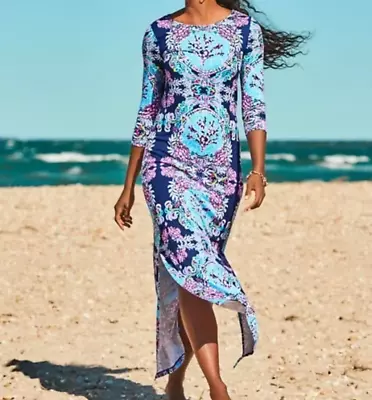 Lilly Pulitzer Size Small Morgann Maxi Dress *mermaid Beach* Rare Gem • $178