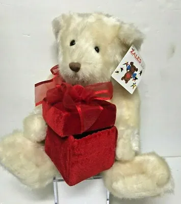 $24.99 • Buy VALENTINES GUND ZALES JEWELRY Gift Box BEAR 13  Plush Stuffed TAGS FREE SHIPPING