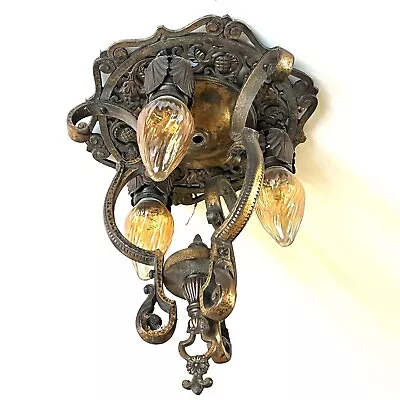 Mission Art Deco 1920’s LINCOLN Foyer Light Fixture Matches Wall Sconce #1495 • $239.99