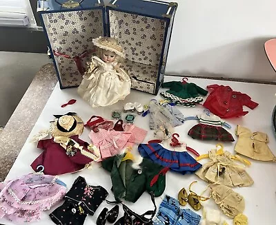 VINTAGE 1950s VOGUE Ginny Doll With Case And Clothes • $210