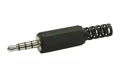 3.5mm Jack Plug 4 Pole  Black - MC001292 • £2.89