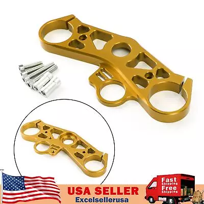 Lowering Triple Tree Front End Upper Top Clamp For YAMAHA YZF R6 2008-2016 Gold • $51.89