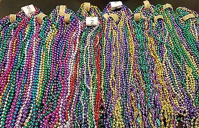 72 Authentic New Orleans Carnival Parade Throws Mardi Gras Beads Necklaces 6 Doz • $24.99