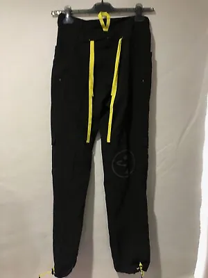 Zumba Trousers Black Yellow Activewear Fitness Dance New With Tags Size Small • £10