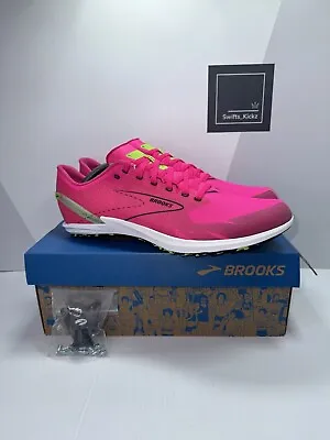 Brooks Draft XC Running Spikes - Pink - Size UK 11.5 - NEW • £30