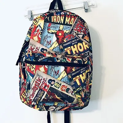 Marvel Comics Backpack 17  Laptop Sleeve School Book Bag • $15.88
