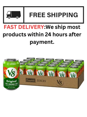 $34.45 • Buy V8 Original 100% Vegetable Juice, Vegetable Blend With Tomato Juice,(Pack Of 24)