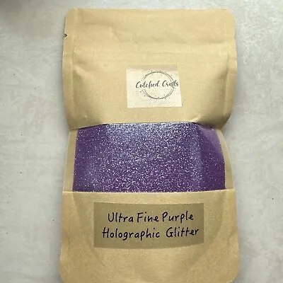 100g PREMIUM Ultra Fine Holographic Purple GLITTER/Crafts/ Nail Art/ UK SELLER! • £6.99