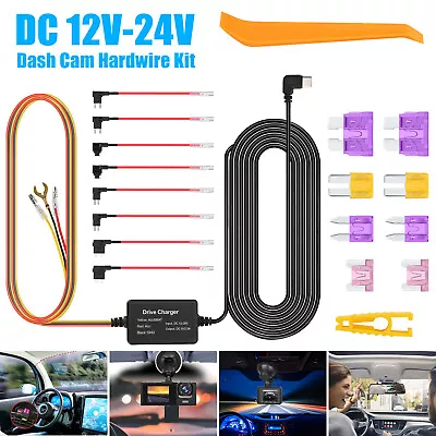 Universal Dash Cam Hardwire Cable Fuse Kit Mini USB Connector For Car DVR Camera • $14.98