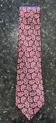 NWOT Stefano Ricci Tie 100% Silk Mens Necktie 63  Red Black Cream Paisley Italy • $55