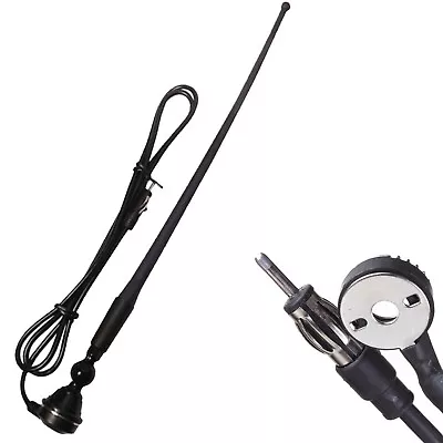 Car Aerial UNIVERSAL Car Radio Stereo Rubber Flexible Roof Wing Mounting • £8.49