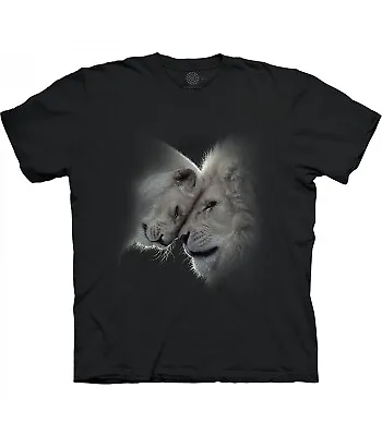 £8.99 • Buy The Mountain Base Adult Unisex White Lions Love Black T Shirt 