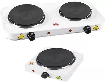 Hot Plate Electric Cooker Double Single Portable Table Top Hob 1500/2500W • £17.99