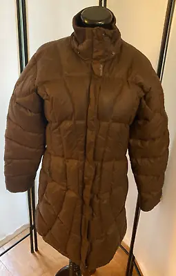 Mountain Hardwear Hooded Down Fleece-Lined Coat Women's Medium Brown • $29.99